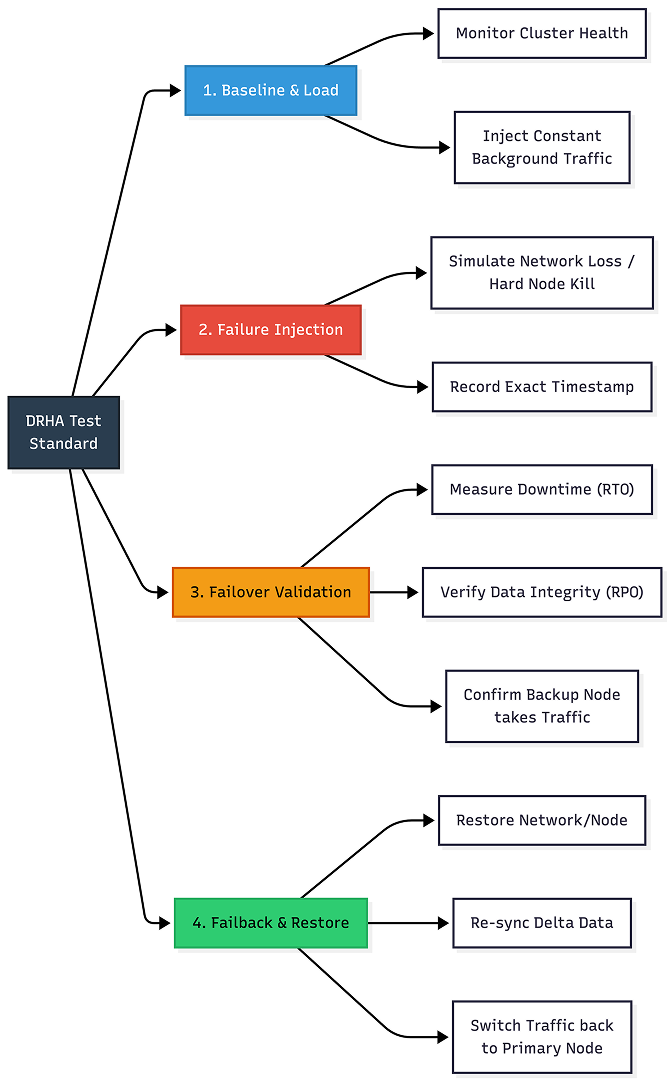 DRHA test template lifecycle